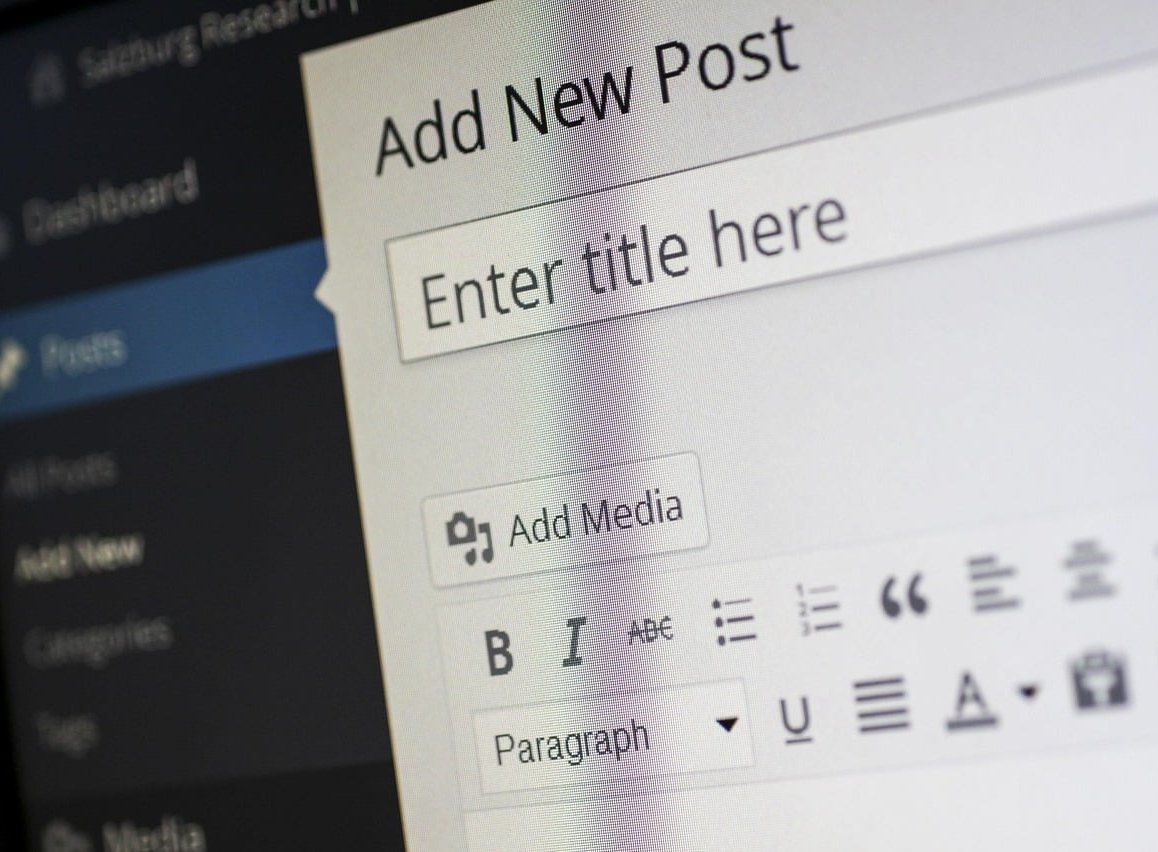 wordpress code editor screen